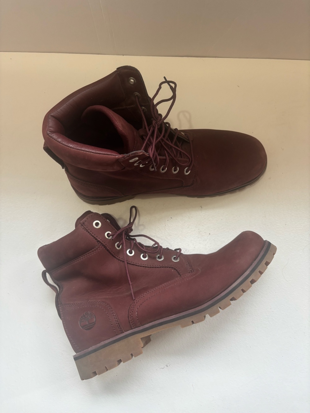 Timberland Men’s Boots Red Maroon Size 11